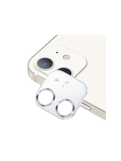 Protectie Camera Usams Metal si Sticla Securizata Pentru iPhone 12 Alb